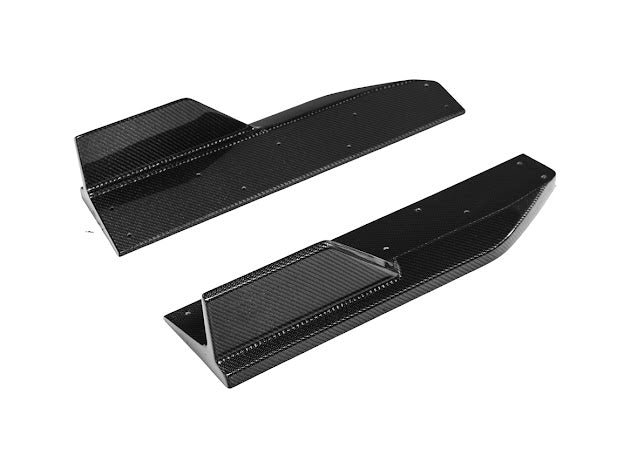 2024-UP FORD MUSTANG S650 | GT350R PERFORMANCE STYLE CARBON FIBER SIDE SKIRTS EXTENSION ROCKER PANELS GROUND EFFECTS